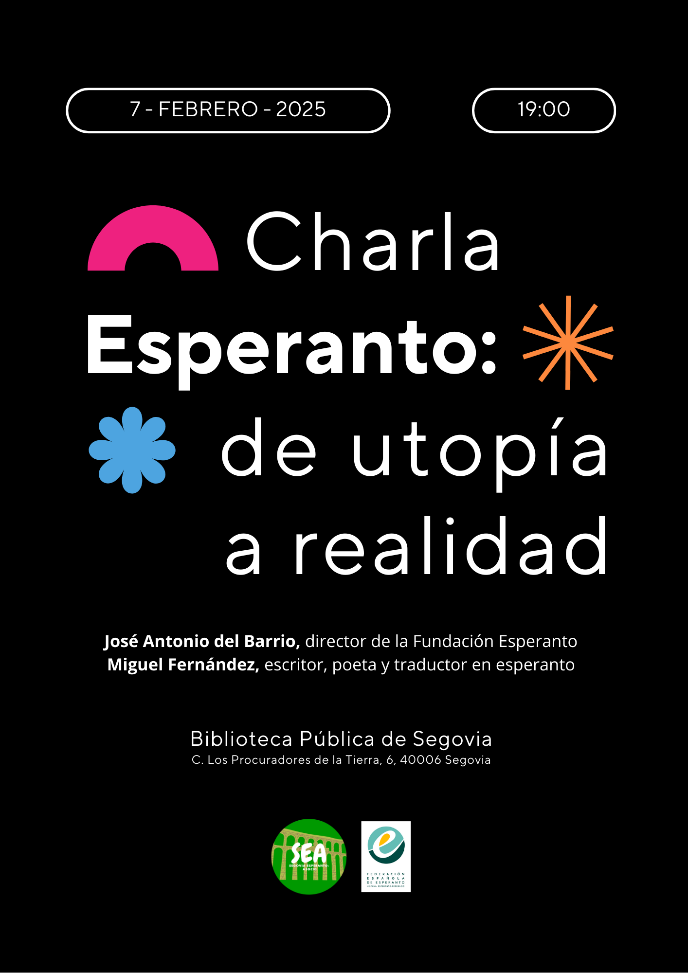 Cartel-charla-Esperanto-biblioteca-2025